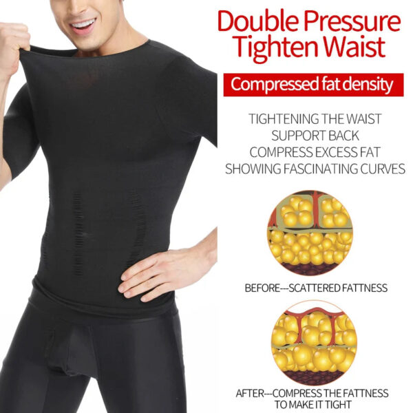 Men Slimming Body Shaper Belly Control Shapewear Man Shapers Modeling Underwear Waist Trainer Corrective Posture Vest Co