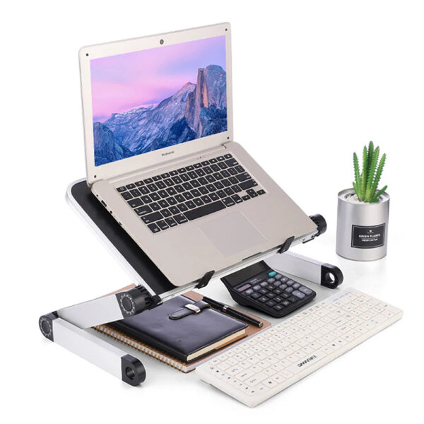 Adjustable Laptop Desk Stand Portable Aluminum Ergonomic Lapdesk For TV Bed Sofa PC Notebook Table Desk Stand With Mouse