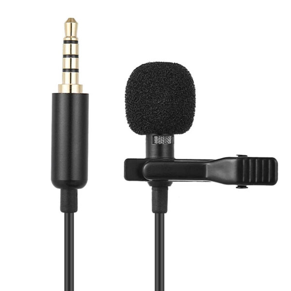1.5m Mini Portable Lavalier Microphone Condenser Clip-on Lapel Mic Wired USB 3.5mm Type-C Microfon For Phone for Laptop