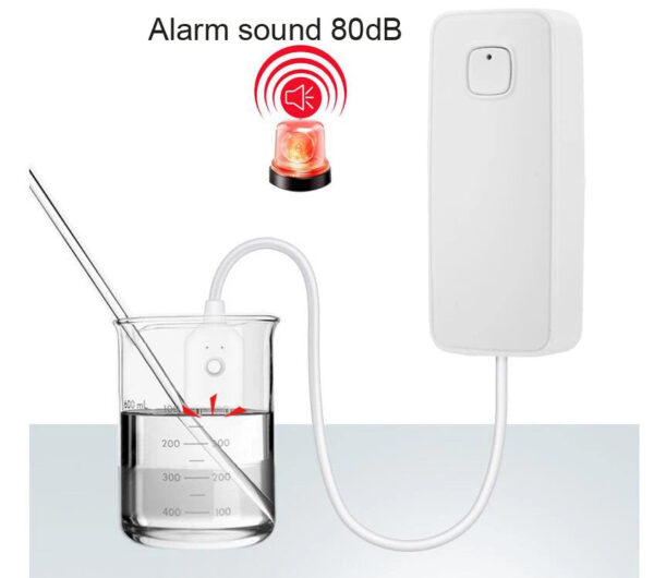 Tuya Smart Flood Leakage Sensor Remote Monitor WiFi Water Overflow Level Detector Water Leak Sensor Security Sound Alarm