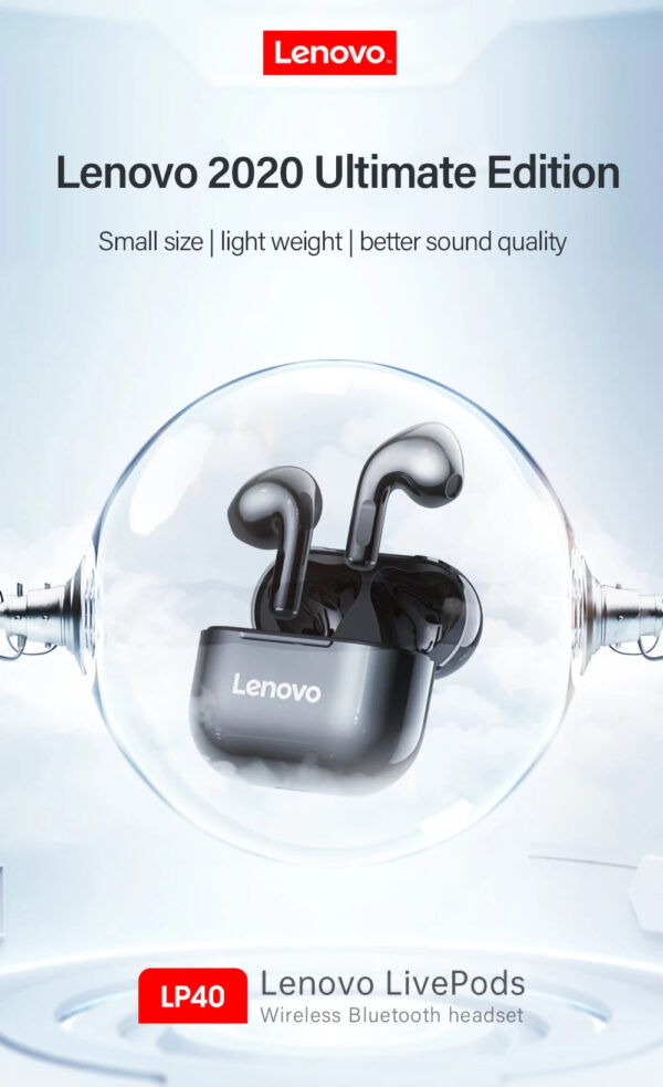 Original Lenovo LP40 wireless headphones TWS Bluetooth Earphones Touch Control Sport Headset Stereo Earbuds For Phone An