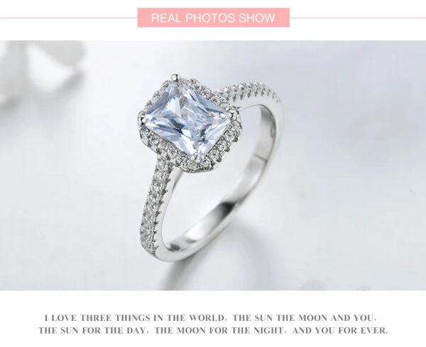 R&J 925 Solid Silver Rings For Women Wedding Jewelry Bijoux AAAAA zirconia vintage Accessories Engagement Bague Bijouter