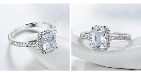 R&J 925 Solid Silver Rings For Women Wedding Jewelry Bijoux AAAAA zirconia vintage Accessories Engagement Bague Bijouter