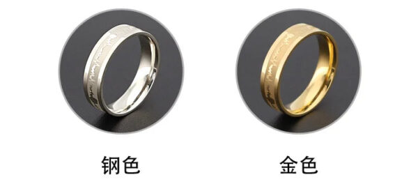1Pcs Classic Stainless Steel Ring  Electrocardiogram Wave heartbeat Ring Wedding Couples Rings Bijouterie for Man or Wom