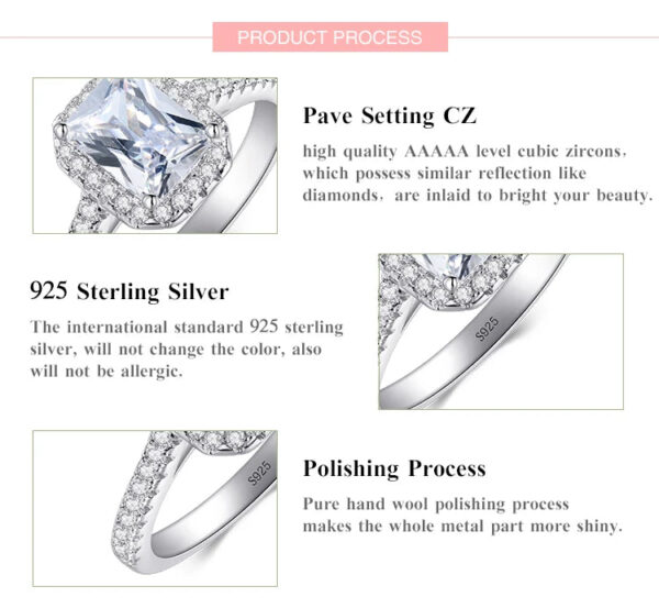 R&J 925 Solid Silver Rings For Women Wedding Jewelry Bijoux AAAAA zirconia vintage Accessories Engagement Bague Bijouter