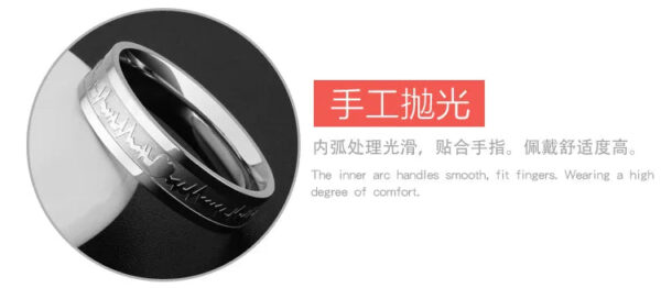 1Pcs Classic Stainless Steel Ring  Electrocardiogram Wave heartbeat Ring Wedding Couples Rings Bijouterie for Man or Wom