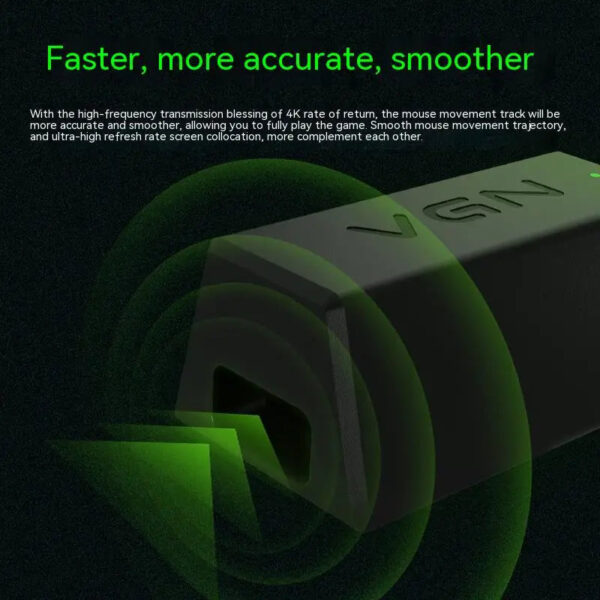 Vgn Wireless Signal Receiver 4khz Polling Rate Esports Game Is Suitable For Dragonfly F1pro/f1promax Wireless Mouse 4k R
