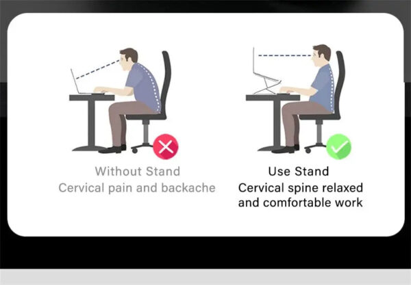 Foldable Laptop Stand Adjustable Portable Notebook Bracket Support Base ABS Holder For Macbook Air Pro Accessories Conve