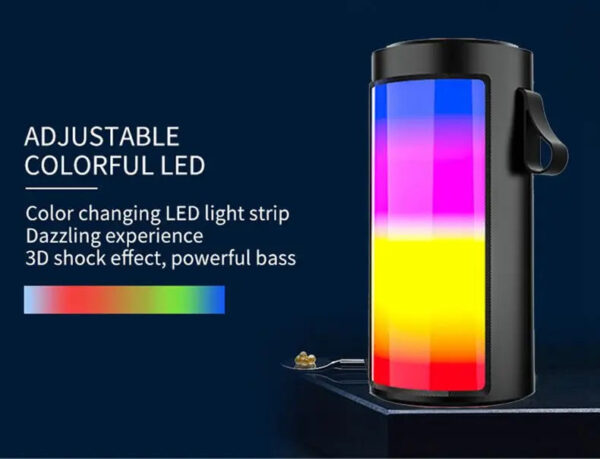 1201 High Power Wireless Bluetooth Speakers Powerful Portable Sound Box Subwoofer Car Audio Bass Player Sound System LED