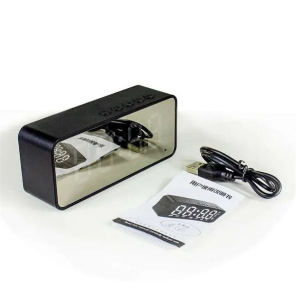Wireless Bluetooth Speaker Small Mini Alarm Clock Portable Cannon Mini Voice Broadcast the Card Instert Vehicular Audio