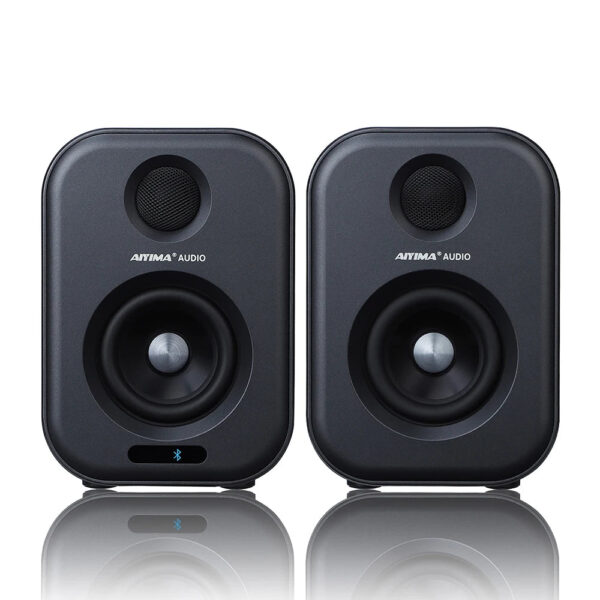 AIYIMA S400 Audio 80W Bookshelf Active Speakers Studio Monitor 3 Inch Bluetooth USB DAC HiFi Home Subwoofer Music System