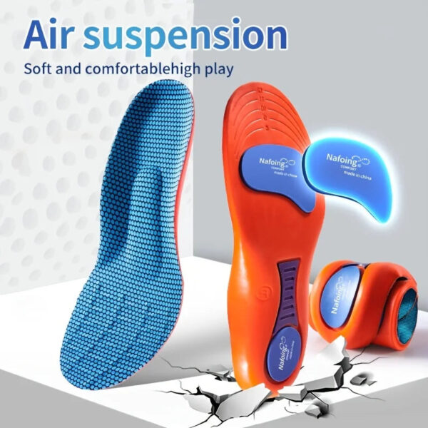 1 Pair New Deodorant Breathable Sports Insoles For Shoes Sole Technology Shock Absorption  Running Insoles