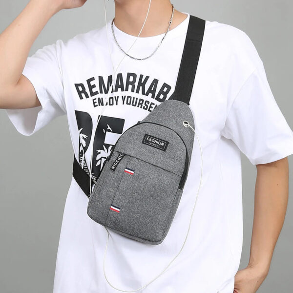 Chest Bag Men's One Shoulder Crossbody Bag Large Capacity Outdoor Sports And Leisure Fashion Small Shoulder Bag Large Ca