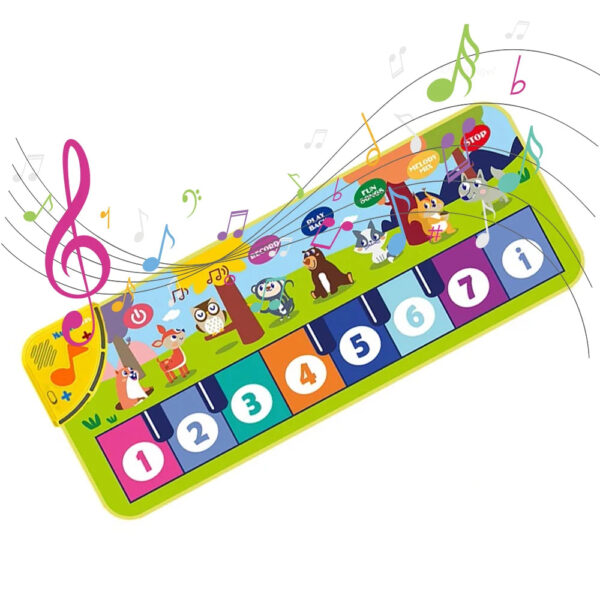 Piano Mat for Kids Kids Toddlers Floor Keyboard Dance Mat Baby Fitness Play Musical Carpet Music Instrument Toys Girl Bo