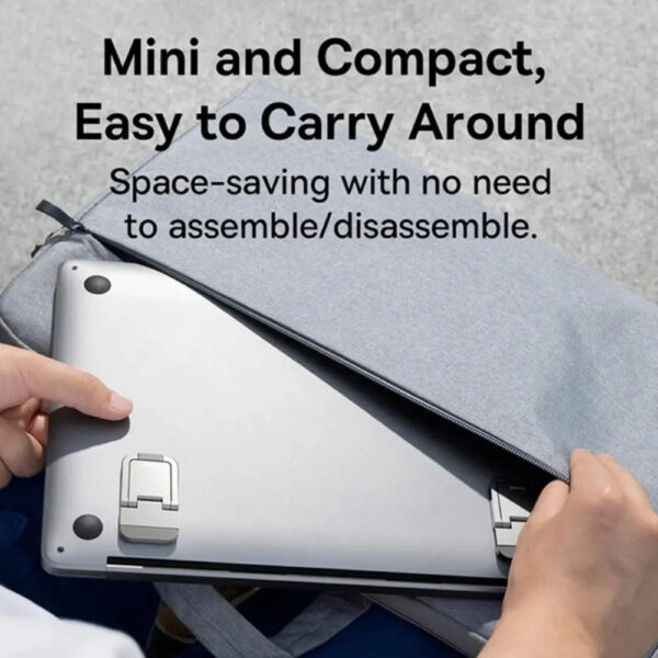 2pcs/Set Foldable Laptop Stand Portable Notebook Support Holder Adjustable Riser Cooling Bracket Universal for Laptop Ta