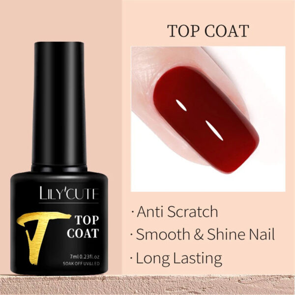 LILYCUTE 7ML Jelly Amber Gel Nail Polish Brown Crystal Translucent Dull Color Nail Art Gel Semi Permanent UV Gel Polish