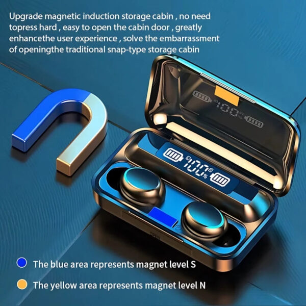 NEW F9 Upgrade TWS Bluetooth Earphones Wireless Headphone 9D Stereo Sports Waterproof Earbuds Headset With Microphone Fo