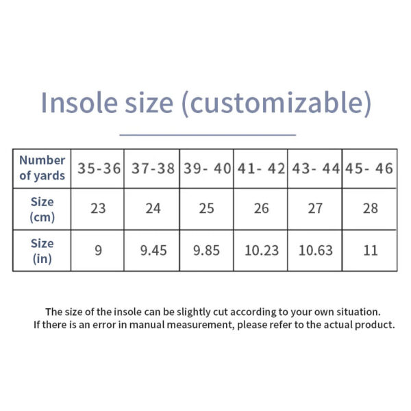 Sports Insole 4D Cloud Style Sweat Absorbing Breathable Thickened Shock Absorption Super Soft and Comfortable Elastic In