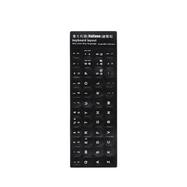 Keyboard Letters Replacement Sticker English/Korean/Spanish/Italiano/Language for Computer Laptop Notebook Desktop