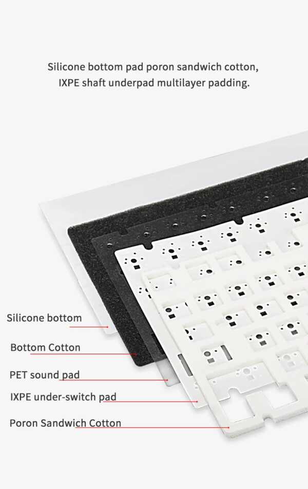 AJAZZ AK820/AK820Pro Mechanical Keyboard TFT Screen Multifunctional Knob Gaming Keyboard Wired/2.4GHz/BT Connect PC Keyb