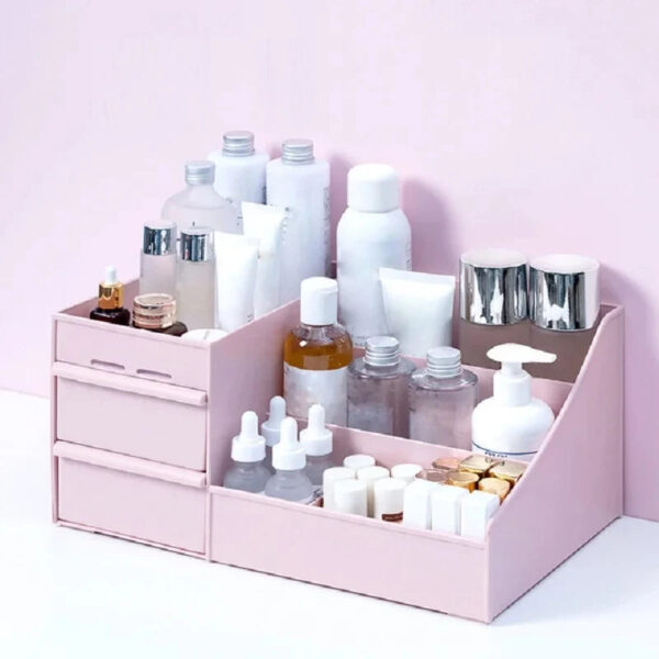 Large Capacity Cosmetic Storage Box Makeup Drawer Organizer Jewelry Nail Polish Makeup Container Desktop Sundries Storag