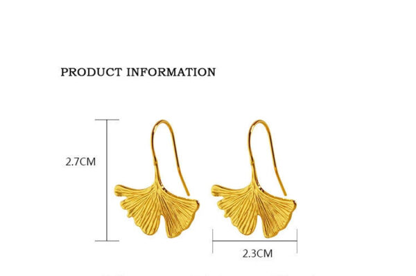 Earrings for Women Leaf Monstera Jewelry Gold Plated Bijouterie Female Leaves Gift Piercing