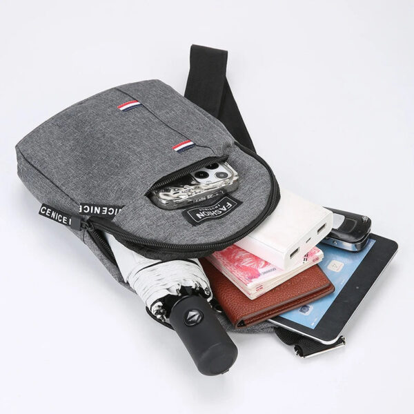 Chest Bag Men's One Shoulder Crossbody Bag Large Capacity Outdoor Sports And Leisure Fashion Small Shoulder Bag Large Ca