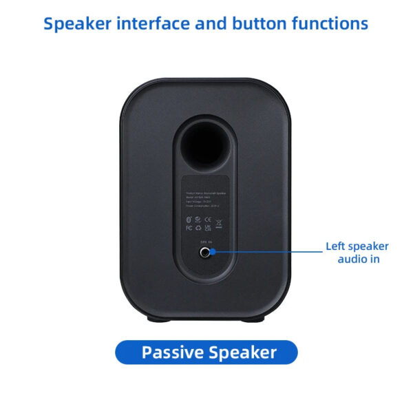 AIYIMA S400 Audio 80W Bookshelf Active Speakers Studio Monitor 3 Inch Bluetooth USB DAC HiFi Home Subwoofer Music System