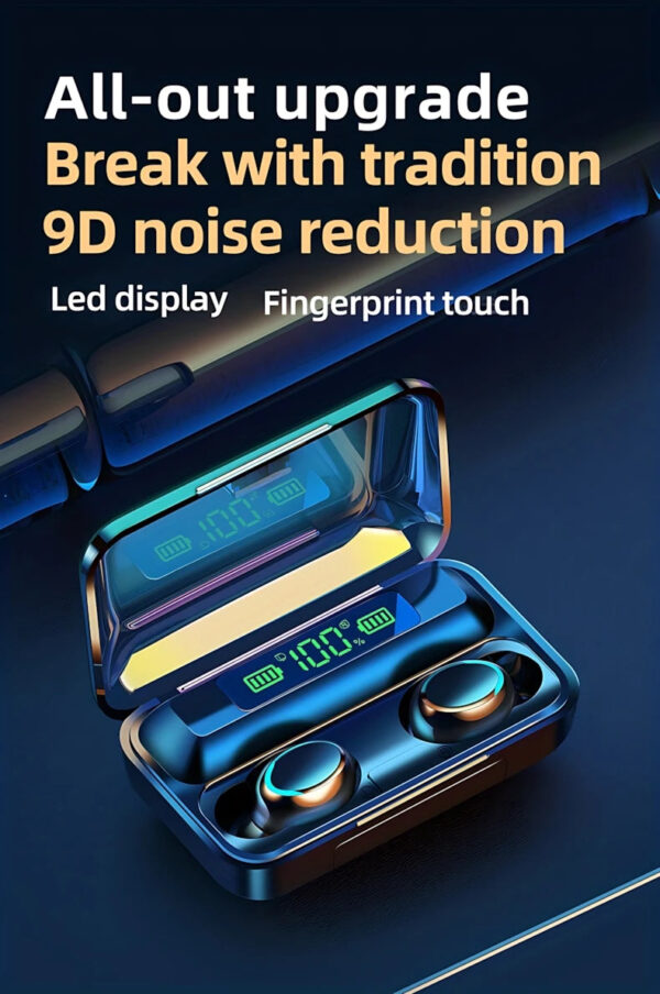 NEW F9 Upgrade TWS Bluetooth Earphones Wireless Headphone 9D Stereo Sports Waterproof Earbuds Headset With Microphone Fo