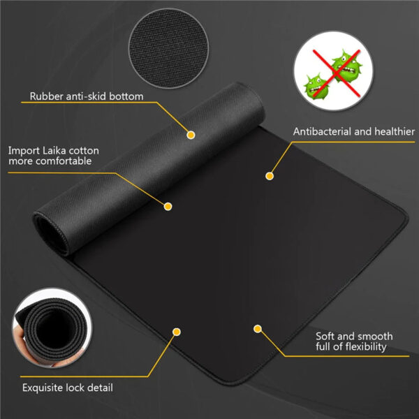 Mousepad Xxl Black Mouse Pad Free Shipping Long Speed Computer Mat Gaming Room Decors Big Mousepepad Table Cute Desk Acc