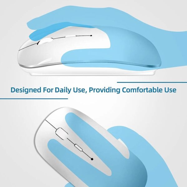 Slim Wireless Mouse 2.4GHz Optical Mice 1600DPI Gamer Office Quiet Mouse Ergonomic Design Mice With USB Receiver For PC