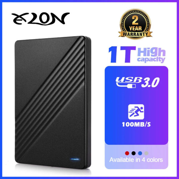 Portable External HD 1TB External Hard Drive HDD 500GB 250GB Memory USB 3.0 High Speed Flash Drive For Laptop PC MacBook