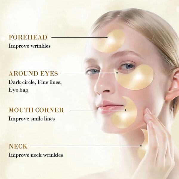Skincare Products 24K Gold Hyaluronic Acid Eye Mask Remove Dark Eye Circles Collagen Eye Patches Korean Face Care Produc