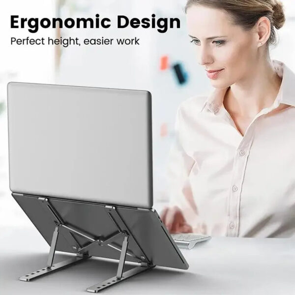 Portable Laptop Stand Aluminum Notebook Support Computer Bracket Macbook Air Pro Holder Accessories Foldable Lap Top Bas