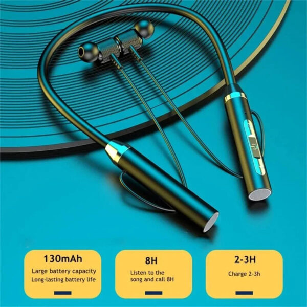K58 Wireless Headphones Bluetooth Neckband Magnetic Earphones Sport Running Earbuds Waterproof Bluetooth 5.0 Headset Wit