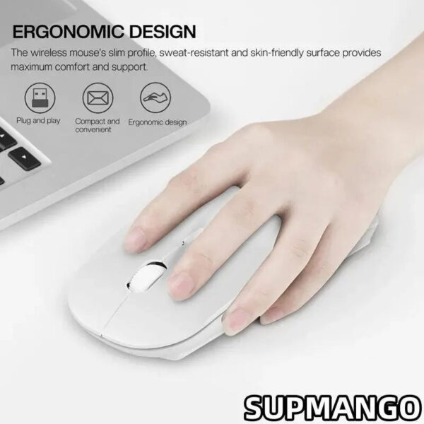 Wireless Mouse USB Mute Office Home Desktop Computer Laptop Battery Ultra Thin Mouse Wireless