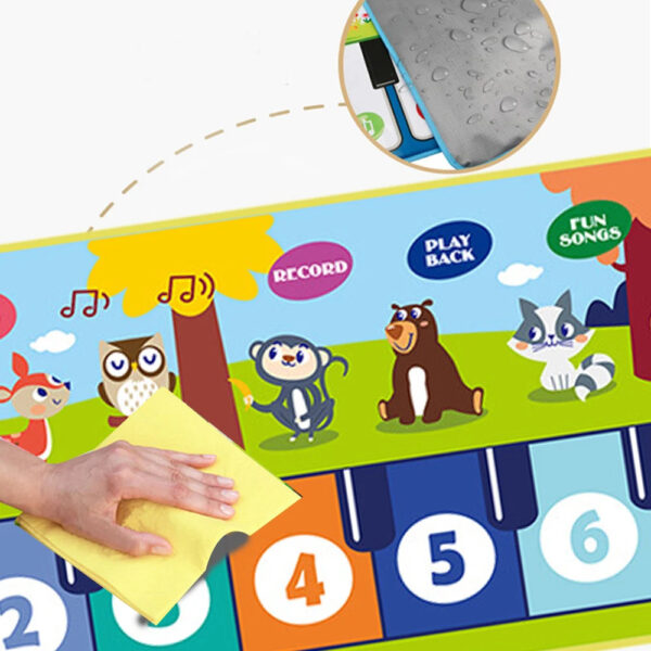 Piano Mat for Kids Kids Toddlers Floor Keyboard Dance Mat Baby Fitness Play Musical Carpet Music Instrument Toys Girl Bo
