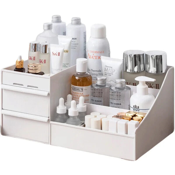 Large Capacity Cosmetic Storage Box Makeup Drawer Organizer Jewelry Nail Polish Makeup Container Desktop Sundries Storag