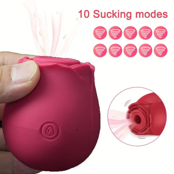 Rose Shape Vagina Sucking Vibrator Intimate Good Nipple Sucker Oral Licking Clitoris Sex Stimulator G Spot Vibrators for