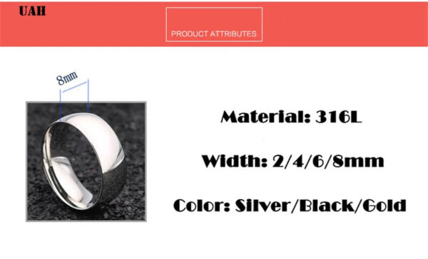 español  inglés  francés UAH  Stainless Steel Rings Rose Gold Anti-allergy Smooth Simple personalized custom Wedding Couples Rings Bijouterie 116 / 5.000 Anillos de acero inoxidable UAH Oro rosa Antialérgicos Suaves Sencillos Personalizados Anillos de Boda para Parejas Bisutería