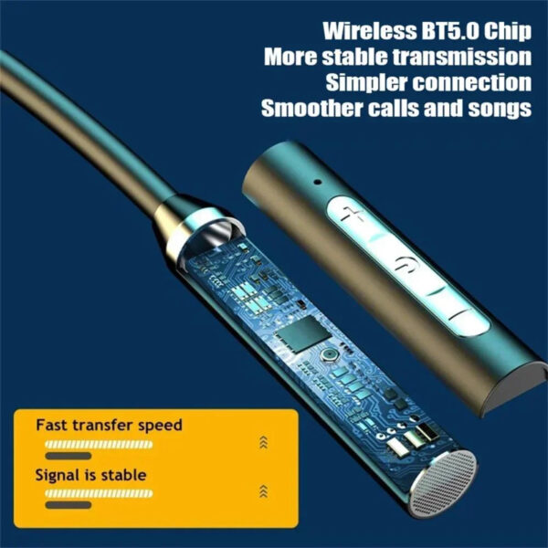 K58 Wireless Headphones Bluetooth Neckband Magnetic Earphones Sport Running Earbuds Waterproof Bluetooth 5.0 Headset Wit