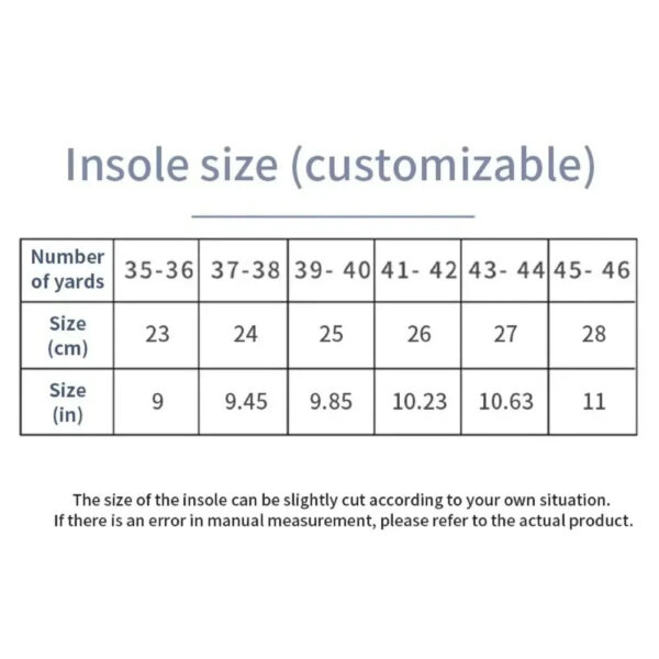 1 Pair New Sports Elasticity Insoles Elasticity Shock Absorption Breathable Running Insoles