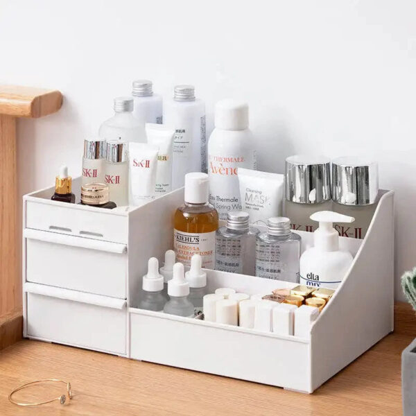 Large Capacity Cosmetic Storage Box Makeup Drawer Organizer Jewelry Nail Polish Makeup Container Desktop Sundries Storag