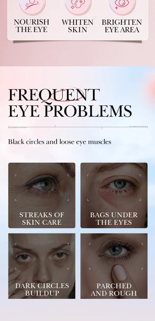 Instant Eye Bag Remove Cream Retinol Anti-Wrinkle Firming Skin Fade Fine Lines Anti Dark Circle Puffiness Brighten Eye S