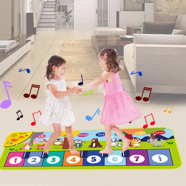 Piano Mat for Kids Kids Toddlers Floor Keyboard Dance Mat Baby Fitness Play Musical Carpet Music Instrument Toys Girl Bo