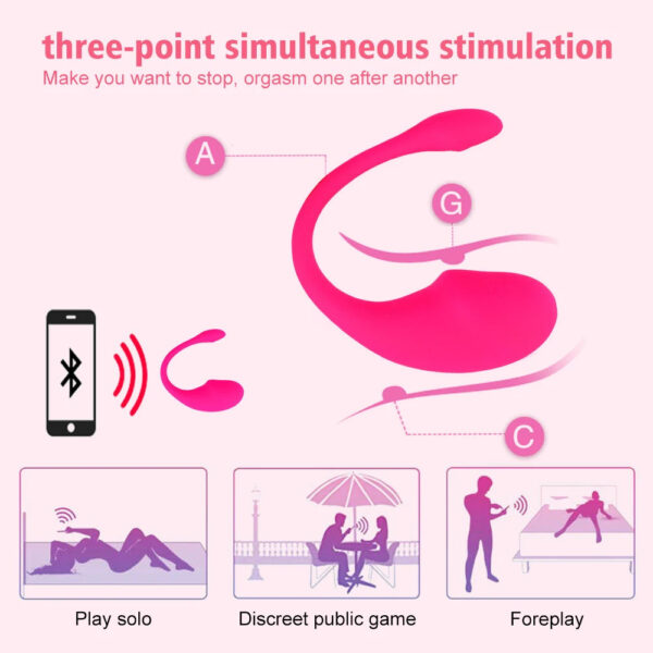 Wireless Vibration Love Egg Vibrator Vaginal G Spot Vibrating Stimulator Wearable Bluetooth APP Control Sex Toys For Adu
