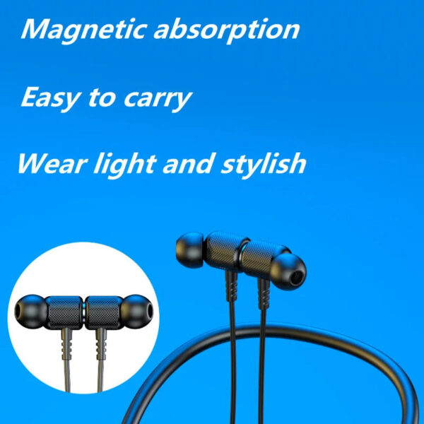 # Hanging Neck Wireless Bluetooth Headset Magnetic Suction Wireless Headphones Stereo Noise Reduction Sports Bluetooth E