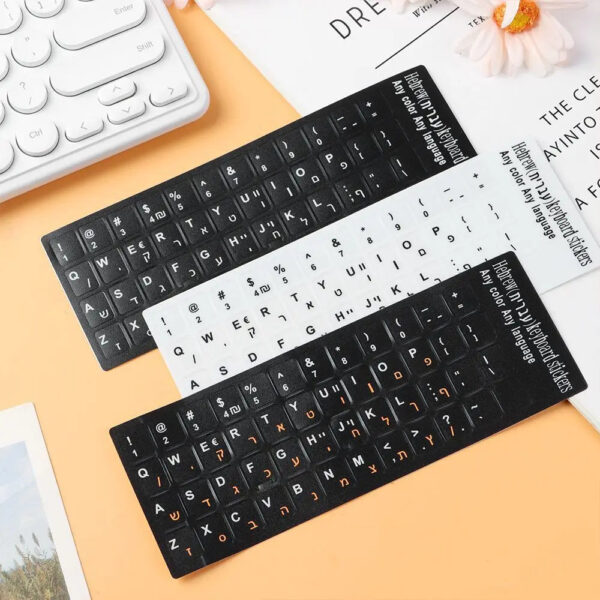 Keyboard Letters Replacement Sticker English/Korean/Spanish/Italiano/Language for Computer Laptop Notebook Desktop