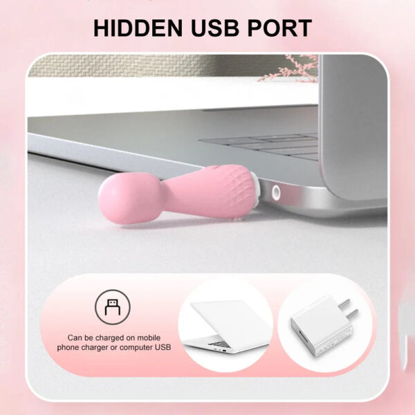 10 Modes Strong Vibration Mini Vibrator Magic Stick USB Charging Massager Clitoris G-Spot Vibrators Sex Toy For Women Ad