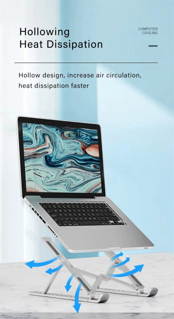 Foldable Laptop Stand Adjustable Portable Notebook Bracket Support Base ABS Holder For Macbook Air Pro Accessories Conve